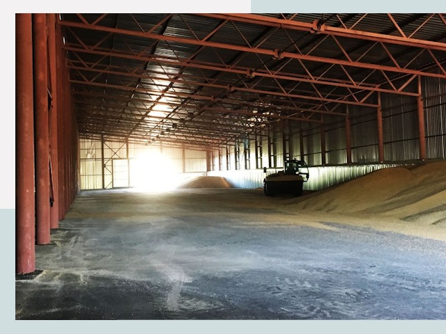 Строительство зернохранилищ в Шадринске