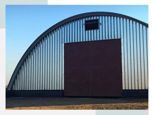 Бескаркасные ангары в Шадринске