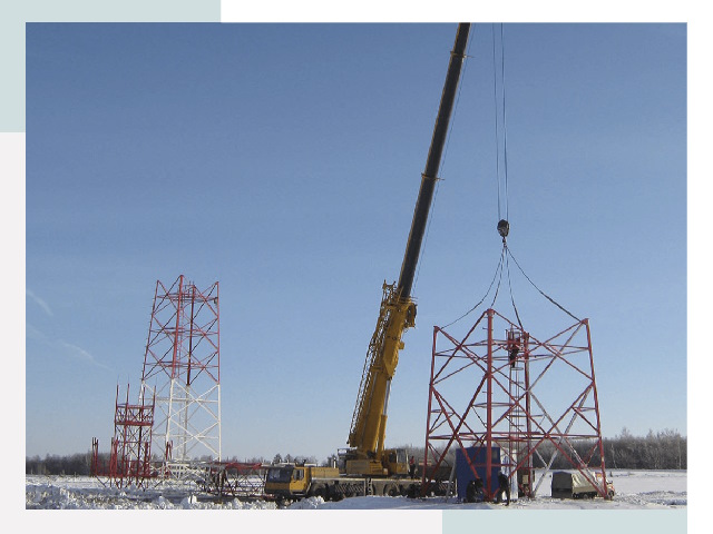 Монтаж вышек связи в Шадринске