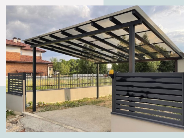 Металлические навесы в Шадринск от 620 руб. за м²