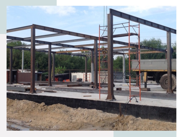 Фундамент для ангаров в Шадринске