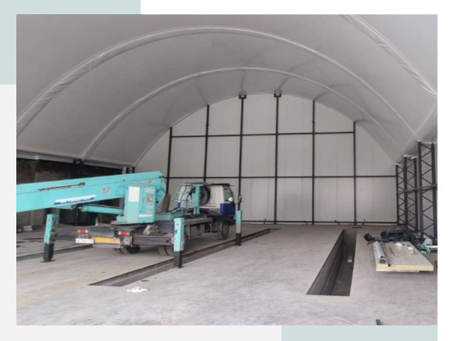 Внутреннее оснащение ангаров в Шадринске