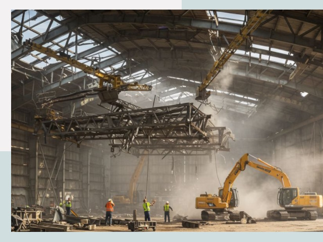 Демонтаж ангаров в Шадринске от 620 руб. за м²