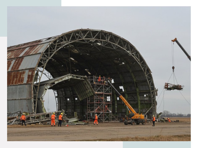 Демонтаж ангаров в Шадринске