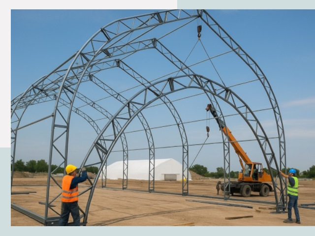 Монтаж ангаров в Шадринске от 620 руб. - Надежно и быстро